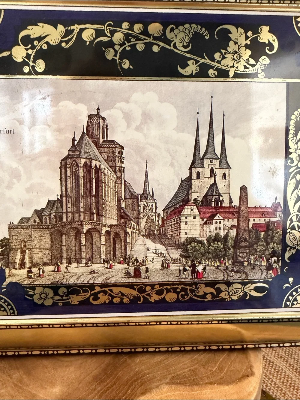 VintageTreasure Chest Large Cookie Tin made in Germany, by Henry Lambertz!